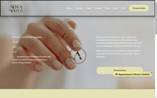 Aura Nails website