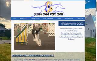 Columbia Canine Sports Center website