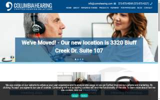 Columbia Hearing Center website