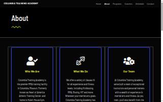 Columbia Training Academy website