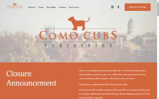 CoMO Cubs Pediatrics website