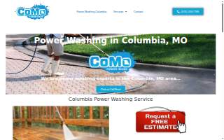 CoMo Power Wash website