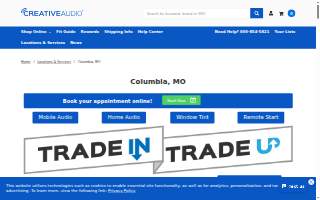 Creative Audio of Columbia website