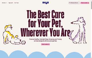 Digs Dog Care of Columbia website