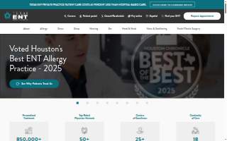 ENT, Hearing and Balance Center website