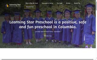 Learning Star Preschool website