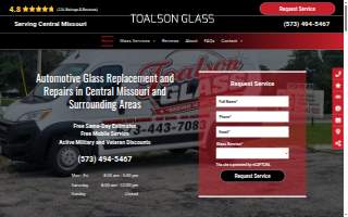 Toalson Glass website