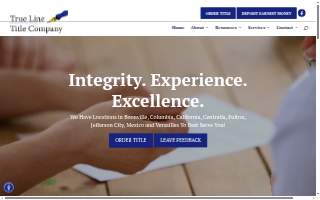 True Line Title Company, LLC of Mexico website