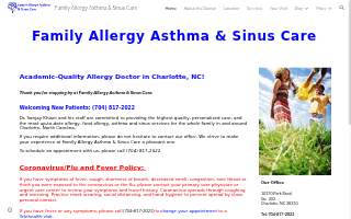 Allergy Asthma & Sinus Care website