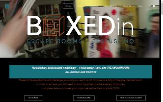 Boxed In Escape Rooms of Concord website
