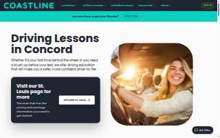 Coastline Academy Driving School - St. Louis of Concord website
