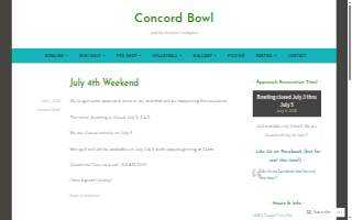 Concord Bowl and Recreation website