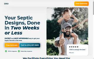 DRD Environmental Septic System Design website