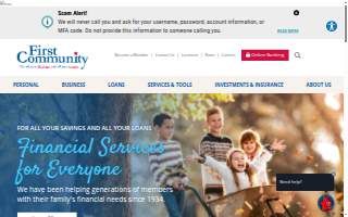 First Community Credit Union - Sunset Hills website