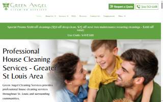 Green Angel Cleaning website