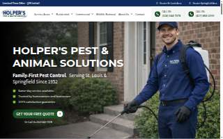 Holper's Pest & Animal Solutions STL of Concord website