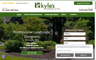 Kyle's Landscape Service website