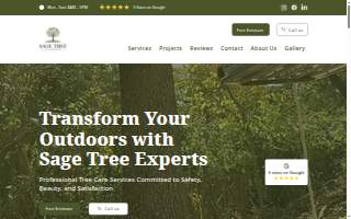 Sage Tree Experts of Concord website
