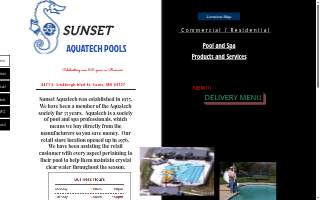 Sunset Aquatech Pools of Concord website