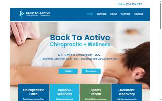 Back To Active Chiropractic + Wellness website
