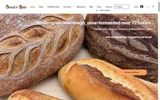 Bread and Bake website