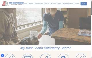 My Best Friend Veterinary Center website