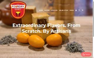 The Foundry Bakery website