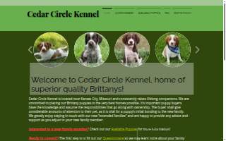 Cedar Circle Kennel website