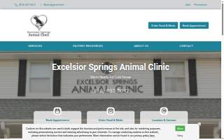 Excelsior Springs Animal Clinic website