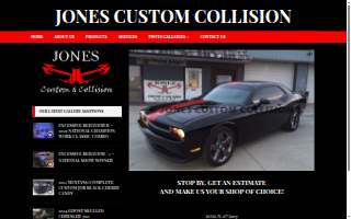 Jones Custom & Collision Center website