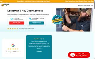 KeyMe Locksmiths of Excelsior Springs website