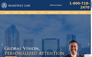 Martinez Immigration Law LLC website