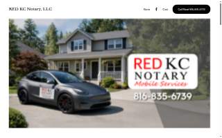RED KC Notary Mobile Services of Excelsior Springs website