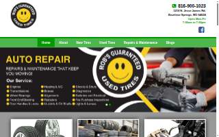 Rob's Used Tires & Auto Repair website