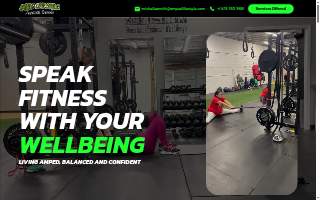 Amped Lifestyle Personal Training website
