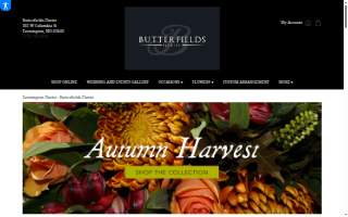Butterfields Florist website