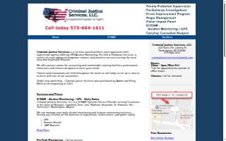 Criminal Justice Services, LLC-Farmington website