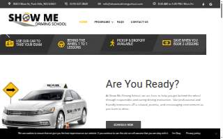 Show Me Driving School website