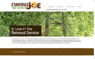 Curious Joe Tree Service website