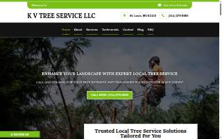 K V Tree Service LLC of Ferguson website