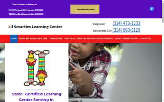 Lil Smarties Learning Centers website