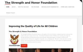 Strength and Honor Mentoring and Tutoring website