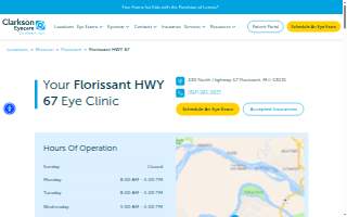 Clarkson Eyecare of Florissant website