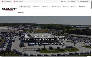 Clement Collision Center - Florissant website