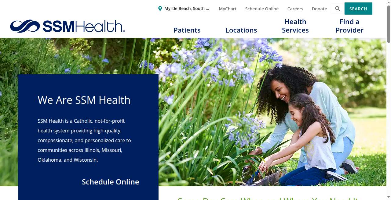 SSM Health Physical Therapy - Florissant website