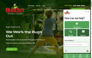 BugOut Pest Control website