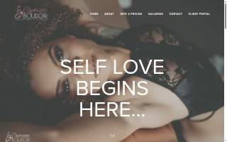 Captivate Boudoir Photography Studio website