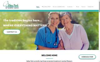 Valley Park Retirement Center website