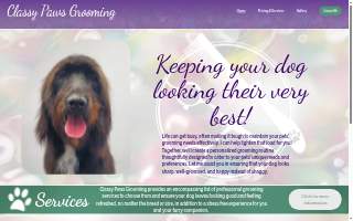 Classy Paws Grooming website