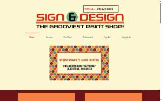 The Sign & Design Shop website